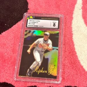 Cal Ripken Jr – 1995 Select Certified [Mirror Gold] #72 – CSG 8 Near Mint
